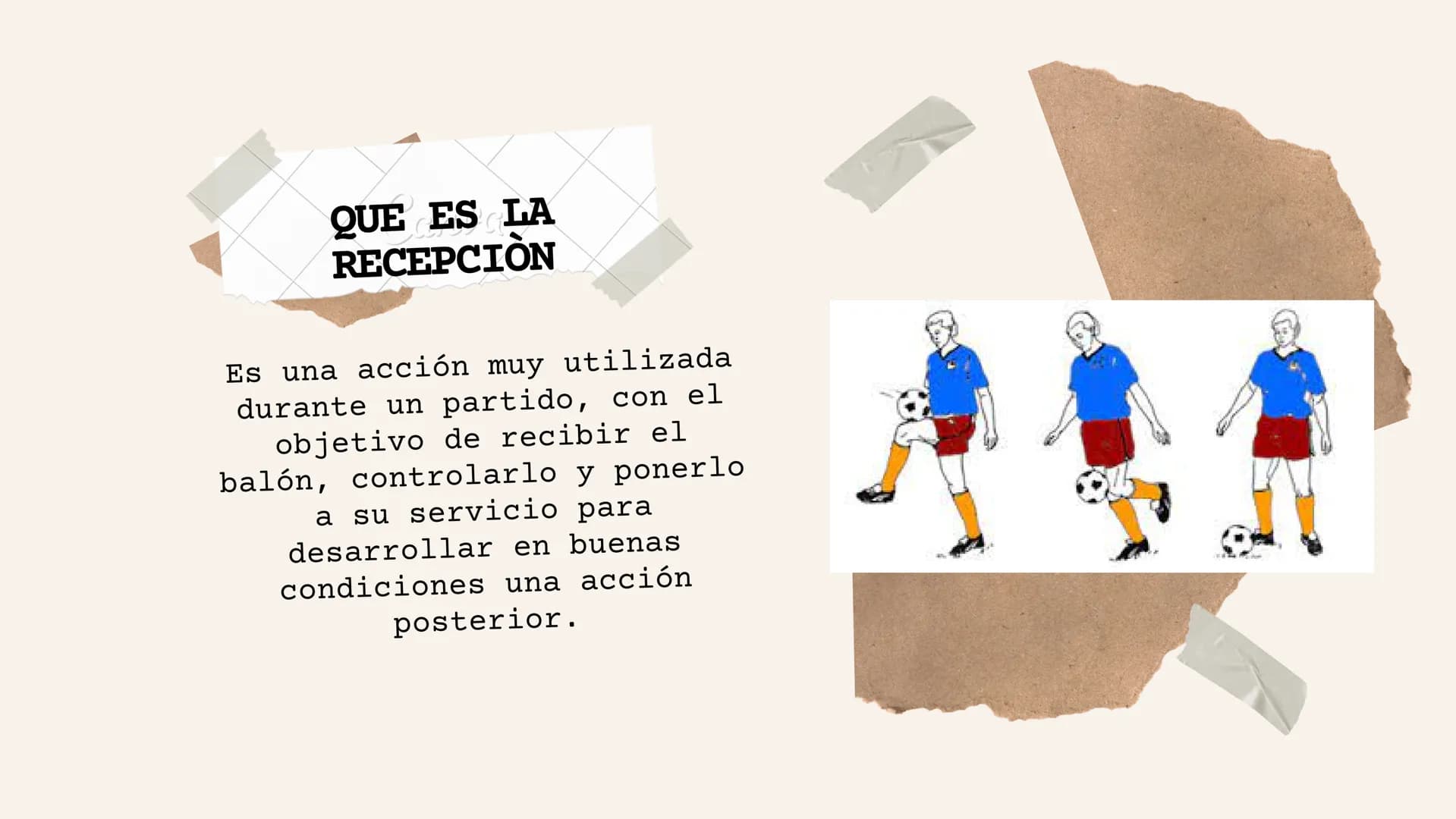 parada y recepción
del microfutbol # QUE ES LA
RECEPCION

Es una acción muy utilizada
durante un partido, con el
objetivo de recibir el
baló