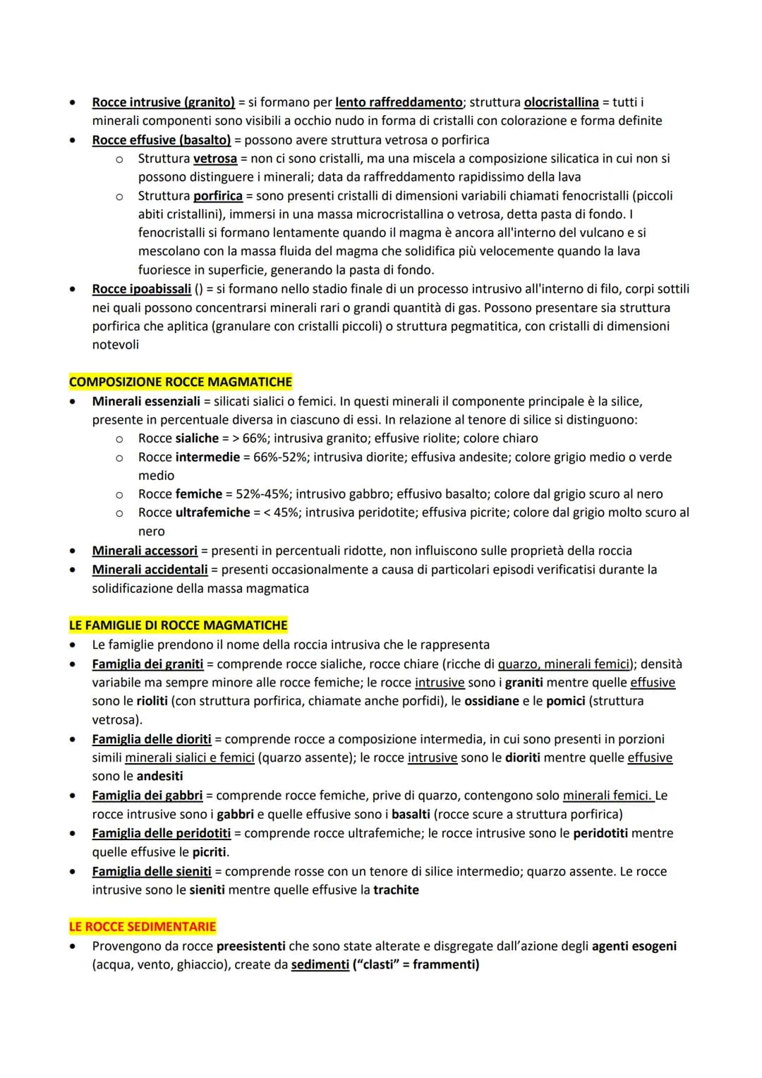 # MINERALI

CARATTERISTICHE

- Corpi inorganici naturali = formati in seguito a processi spontanei
- sono solidi naturali cristallini caratt