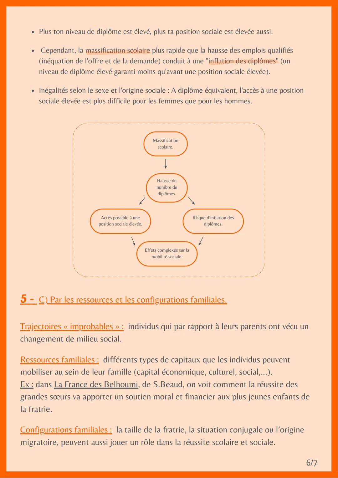 # MOBILITÉ SOCIALE

= passage d'individus ou de groupes d'individus d'une catégorie
sociale à une autre.

Pour étudier des phénomènes sociol