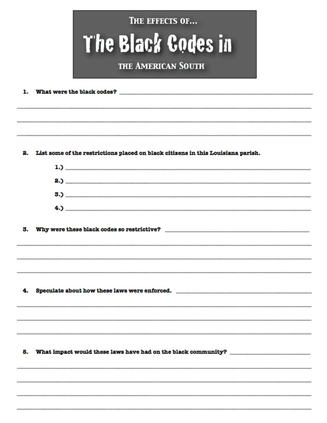 Directions: Read the copies of the 13th, 14th, and 15th amendments that have been provided. For each amendment, rewrite it in your own words