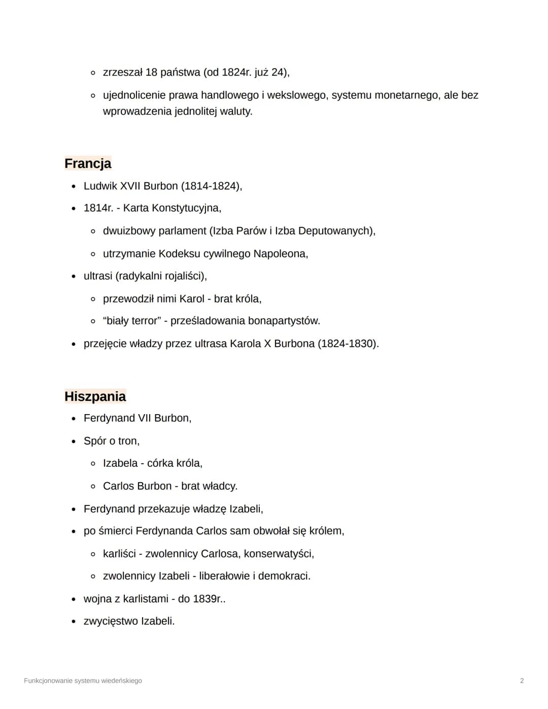 # Funkcjonowanie systemu
wiedeńskiego

Type
3 klasa
Reviewed

Państwa Niemieckie

*   Związek Niemiecki -> Związek Reński,
*   protesty burs