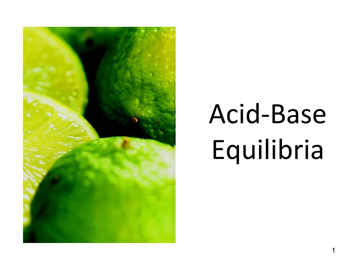 Acid-Base
Equilibria

1 PRE-TEST

1. The products of neutralization are
always water and salts.
2. An acid is a proton donor.
3. Strong base