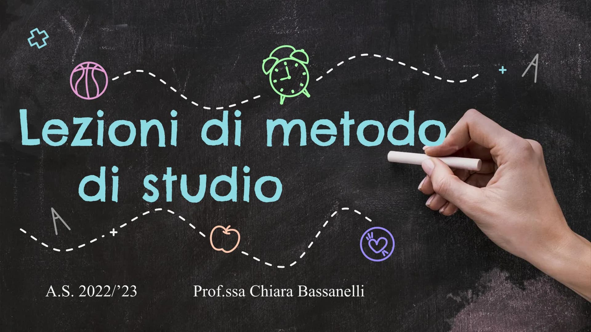 Lezioni di metodo
di studio

A.S. 2022/'23

Prof.ssa Chiara Bassanelli Cos'è il metodo di studio?

È la strada per organizzare in
modo ottim