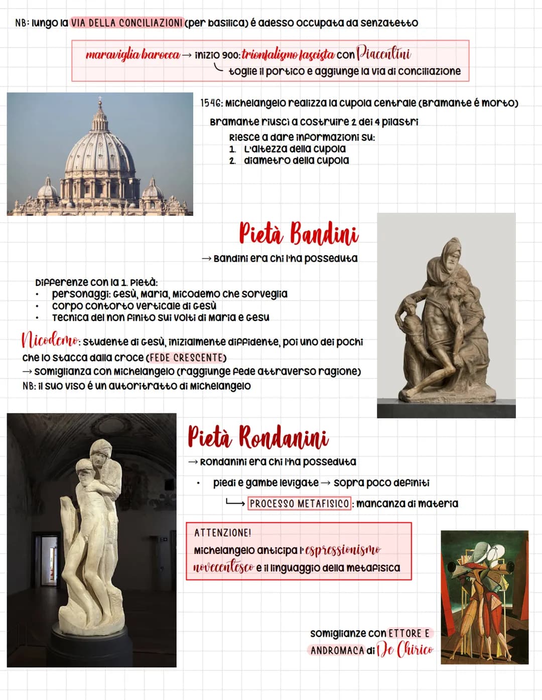 # Michelangelo Buonarroti

*   1475, Arezzo - 1564, ROMA
*   stile artistico differente a seconda dell'età (vissuto 89y), es. 3 pietà scolpi