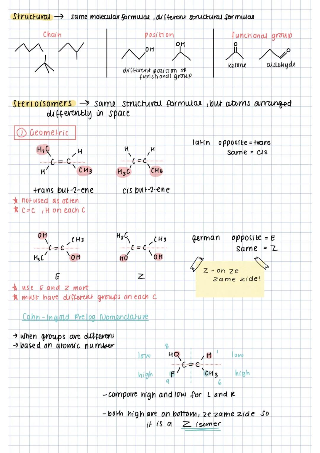 Structural same molecular formulae, different structural formulal

Chain

position

OH

OH

funchonal group

different position of
funchonal