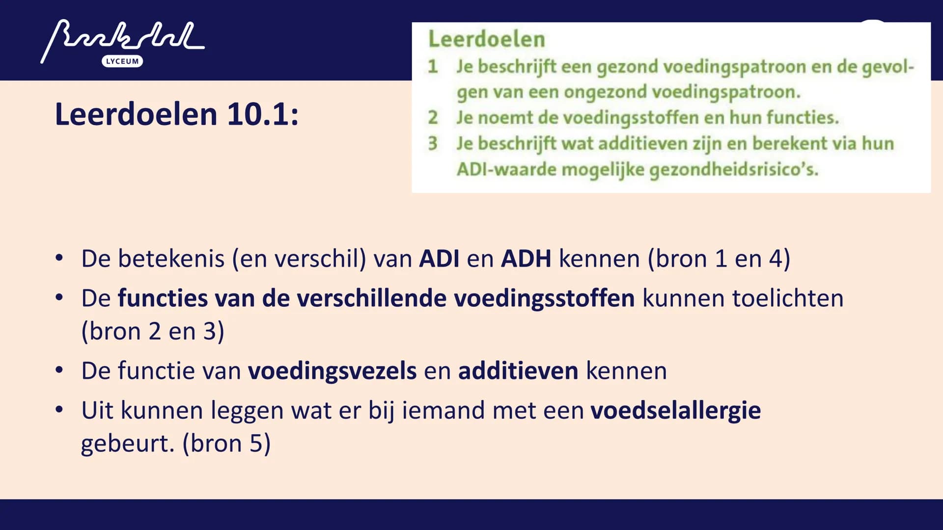 Bark
LYCEUM

11.1
Voeding
Toetsweek 1 (РТА 10%)
H10 Bloedsomloop
H11 Voeding en vertering Bak
LYCEUM

Vandaag 11.1

- 11.1 Voeding
- HW =
A: