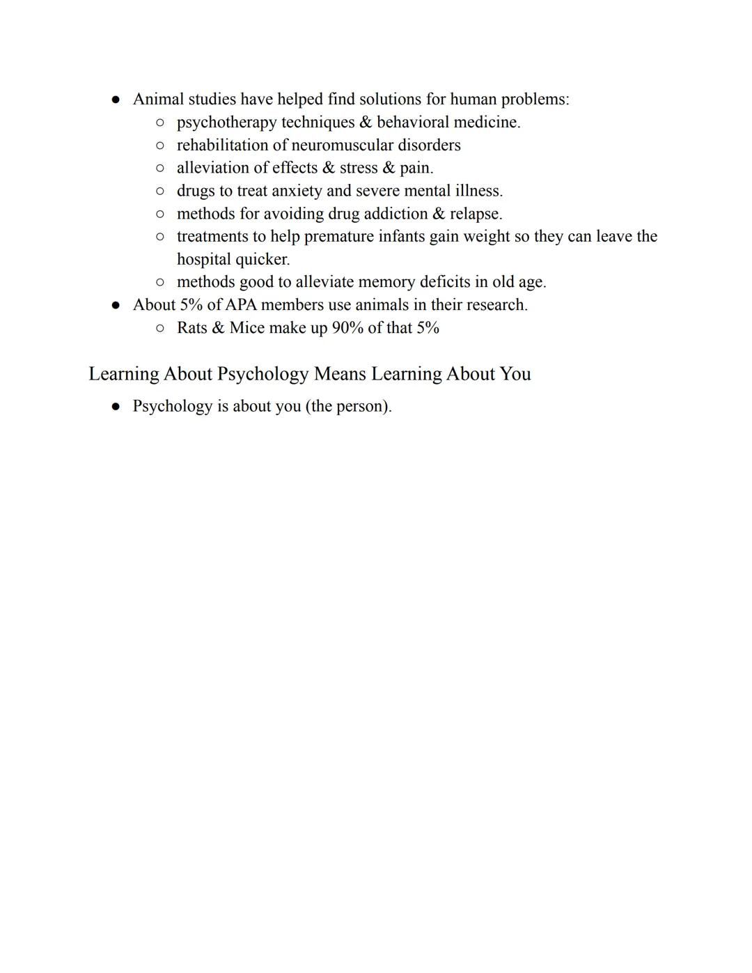 Key
Definitions
People

Ch. 1: The Science of Psychology

Defining Psychology & Exploring Its Roots

• Psychology - the scientific study of 