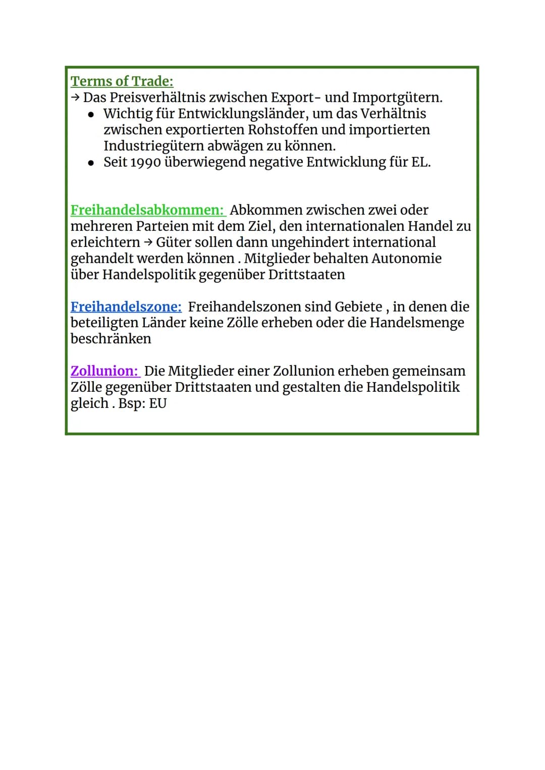 Globalisierung

Definition:
- Weltvernetzung
- Prozess der zunehmenden Internationalen (weltweiten)
  Verflechtung in allen Bereichen

Dimen