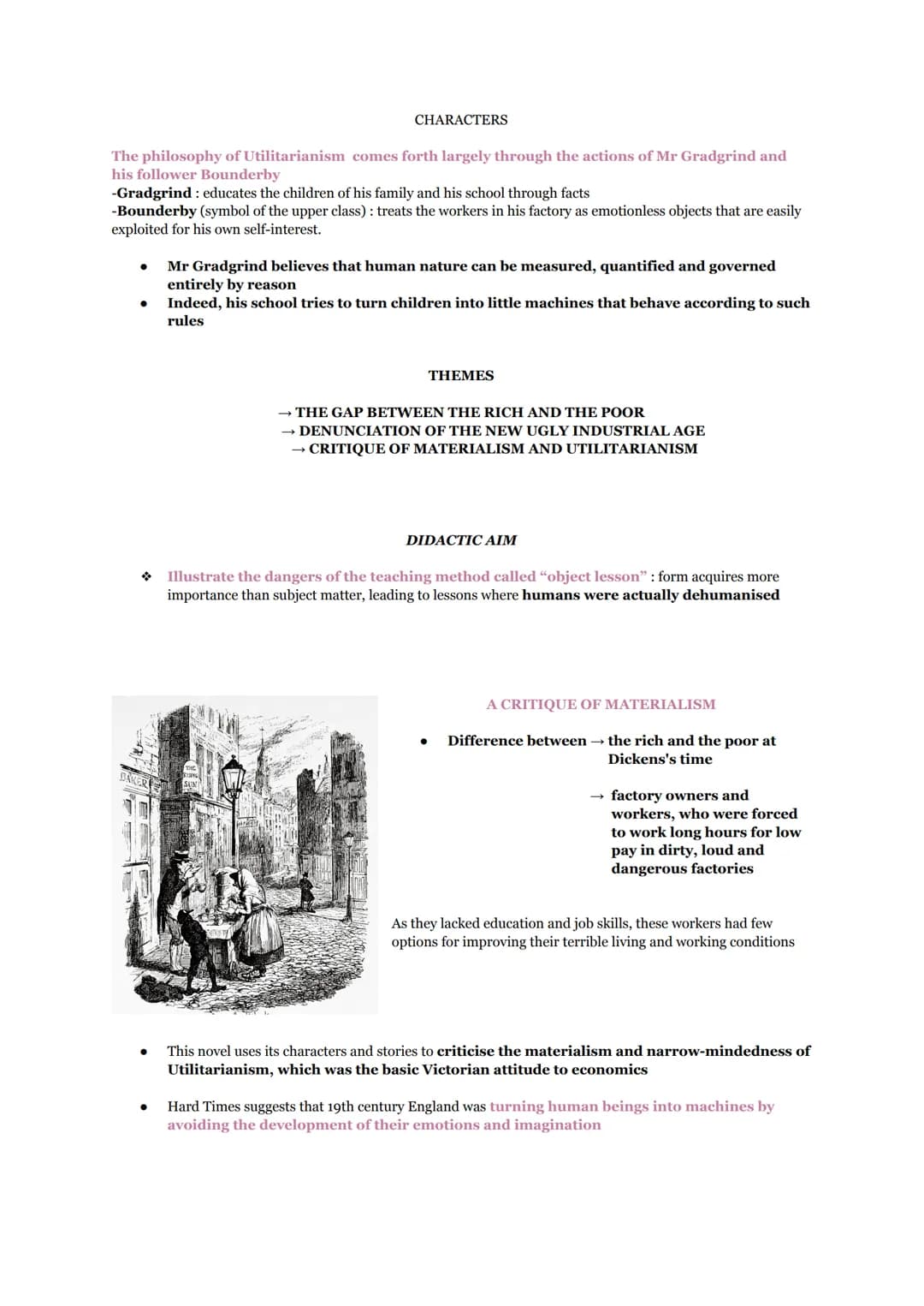# HARD TIMES - criticism to utilitarianism and materialism

# CHARLES DICKENS

# HARD TIMES

This novel is set in an imaginary industrial
to