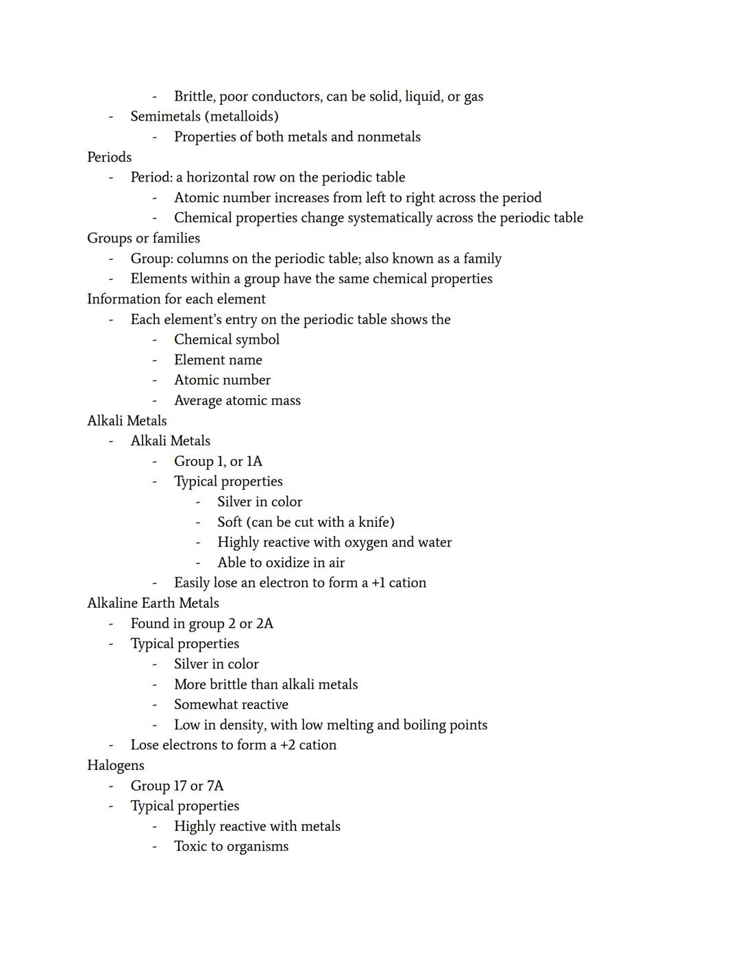 # The History and Arrangement of the Periodic Table

The Periodic Table
- The period table of elements is an organized display of the chemic