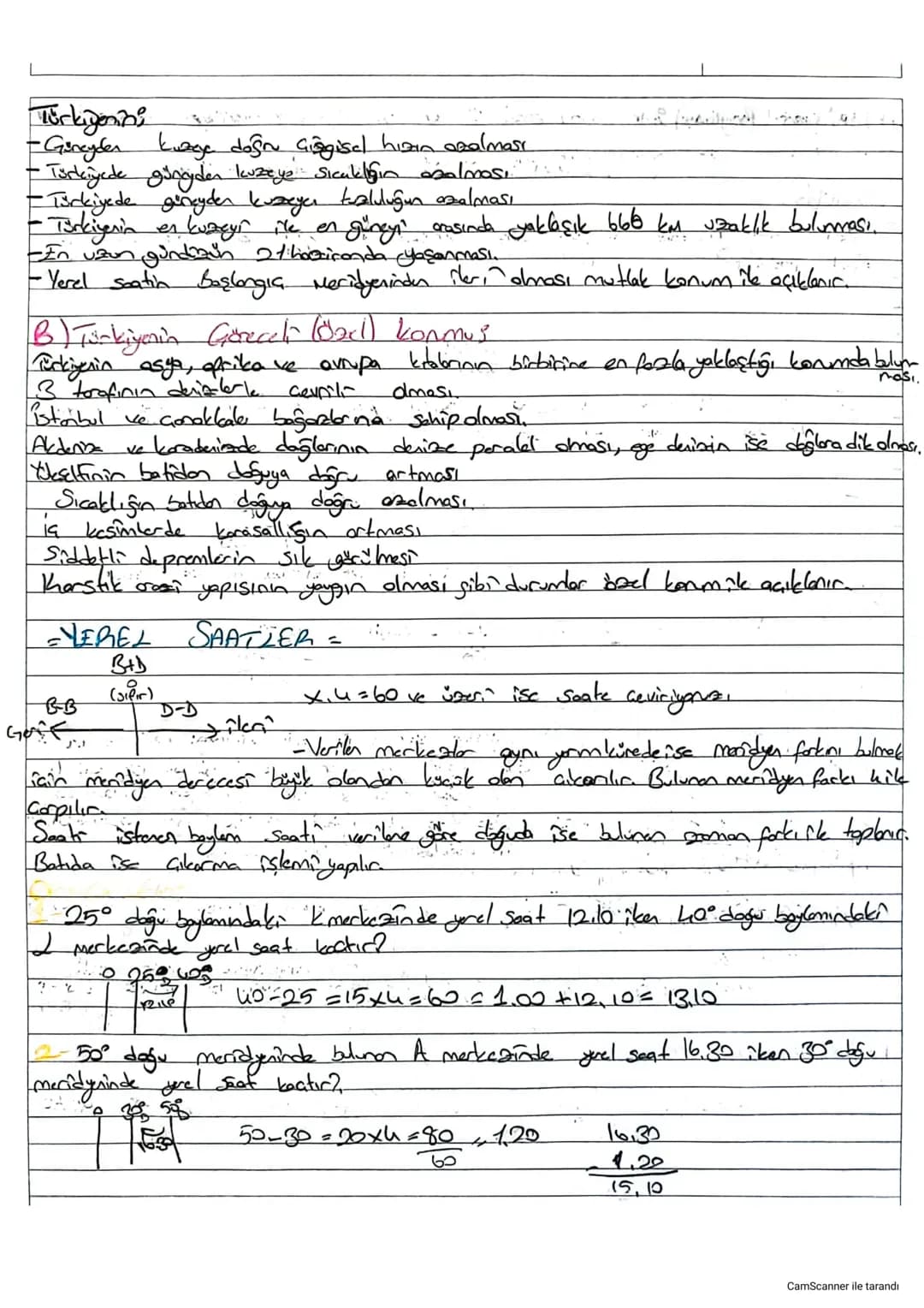 COGRAFI KONUM VE YEREL SAATLERA
1-Mutlak (Matematik) Konum?
Bir merkezin bulunduğu enlem, boylan, yarım küre ve matematik iklim
kuşağına bağ