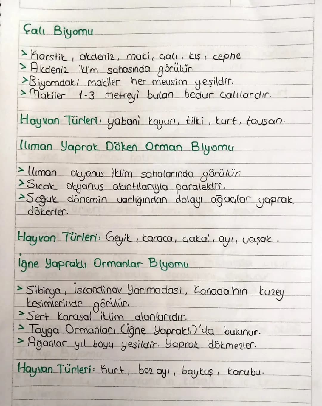 # BİYOMLAR

Tropikal Yagmur Omanları Biyomu

> Amazon havzası, kongo hauzası, Endonezya ve
Geuresinde görülür.
>Her meusim yağışlı ve sıcak 