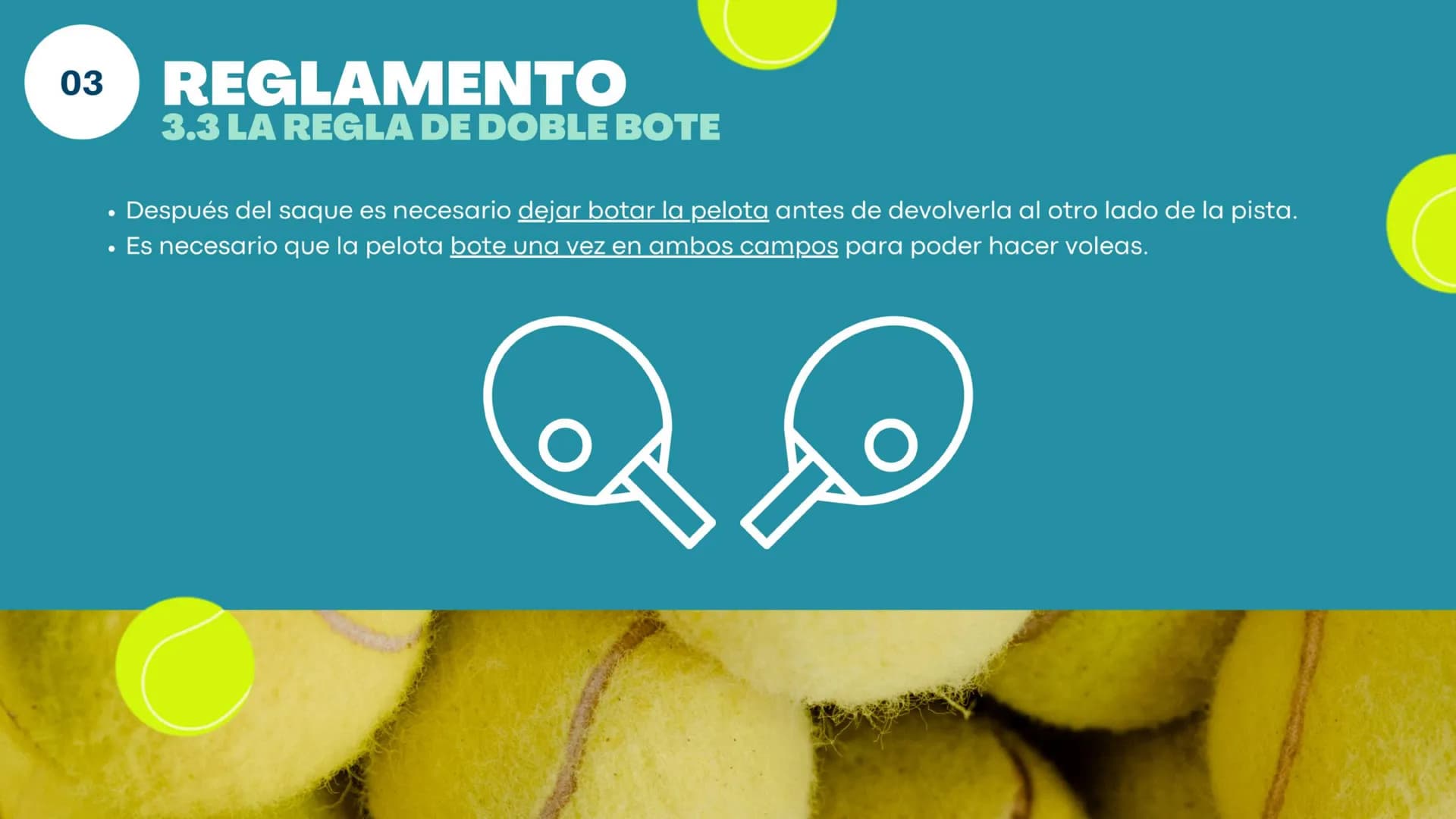 # PICKLEBALL

Cristina González Doñoro - B1ZZ - • ÍNDICE •

01

INTRODUCCIÓN
¿Qué es?

02

HISTORIA

03

REGLAMENTO

04

MATERIAL

05

TERRE