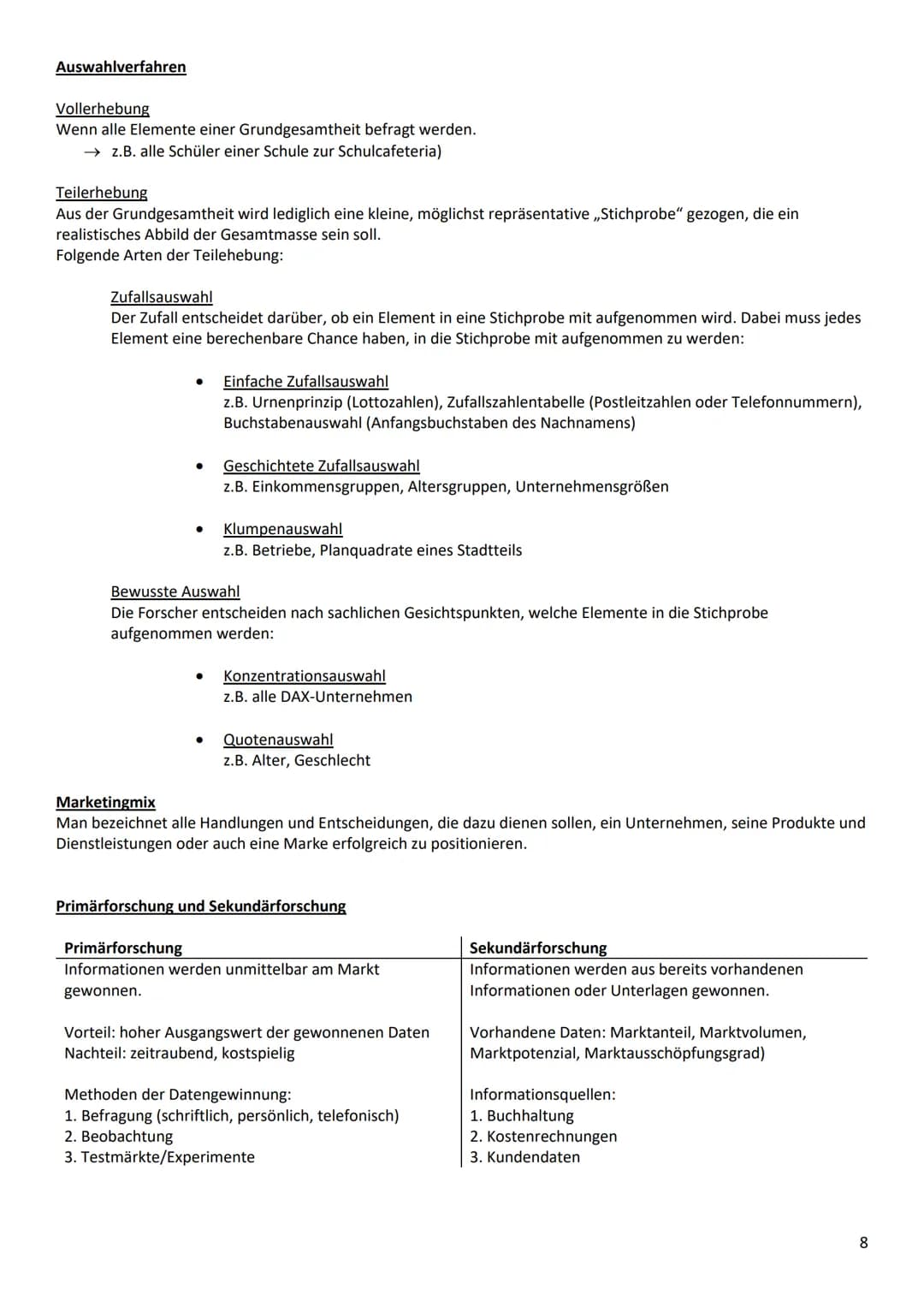 # TAF 12.1 Marketing

Arten und Methoden der Marktforschung

Definition:
Mit Marketing wird ein Unternehmen vom Markt hergeführt. Der Kunde 