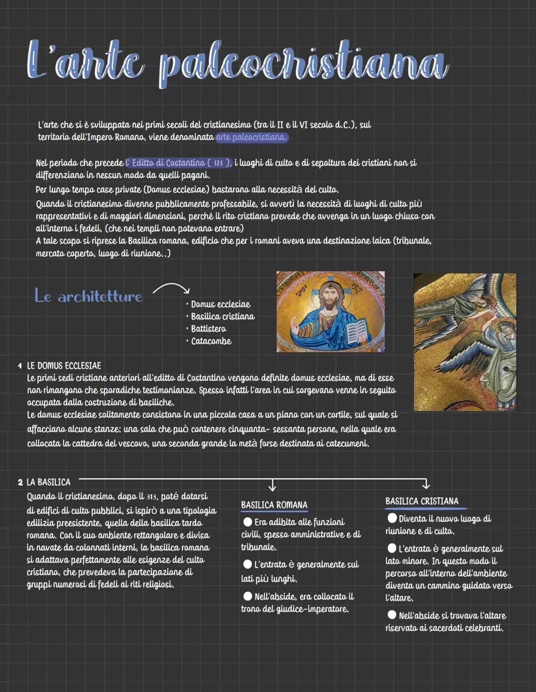 # L'arte palcochistiana

L'arte che si è sviluppata nei primi secoli del cristianesimo (tra il II e il VI secolo d.C.), sul
territorio dell'