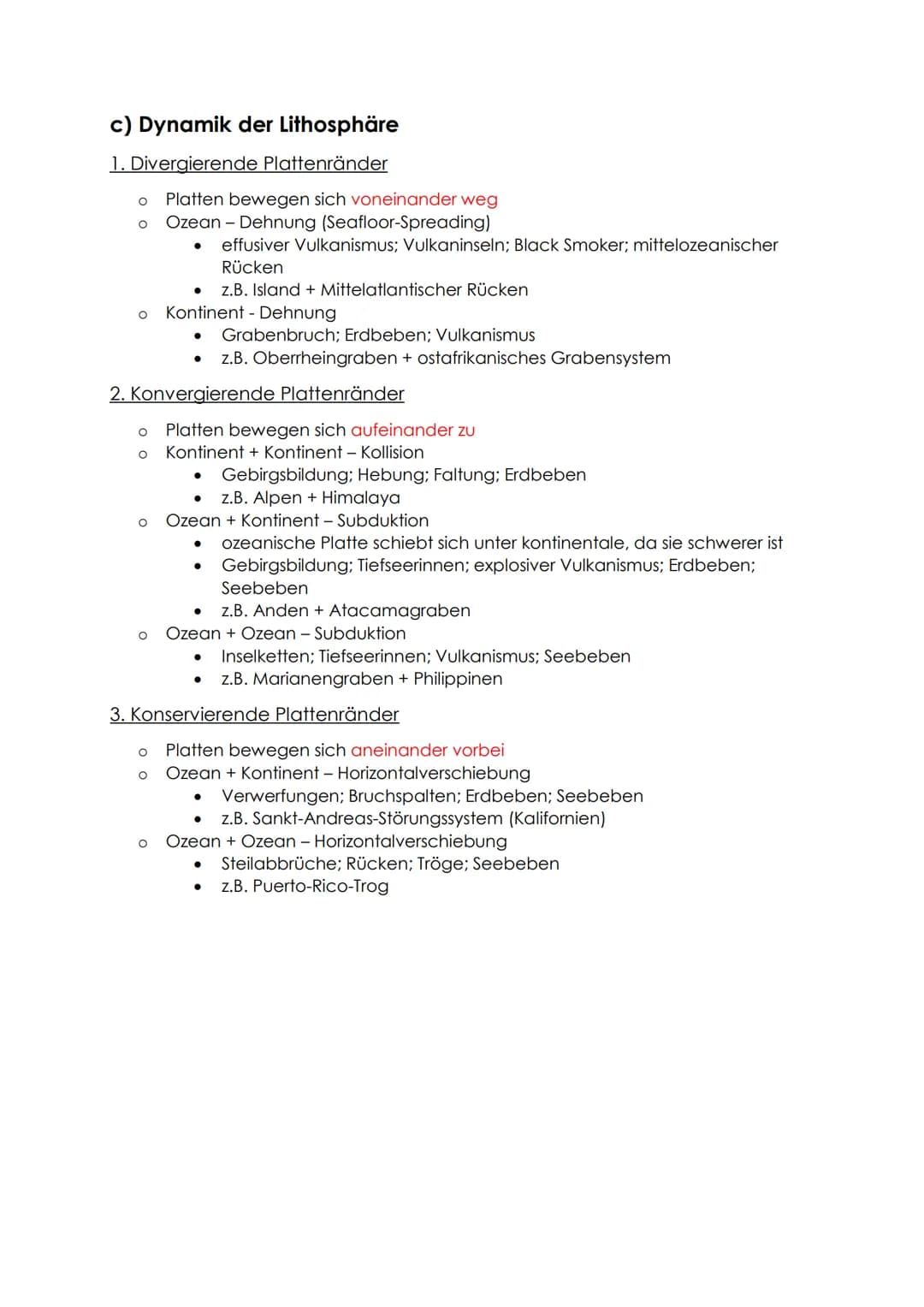 # Physische Geografie/ Tektonik

a) Aufbau und Struktur des Erdkörpers

*   Schalenbau der Erde

| Erdschale        | Mächtigkeit   | Aggreg