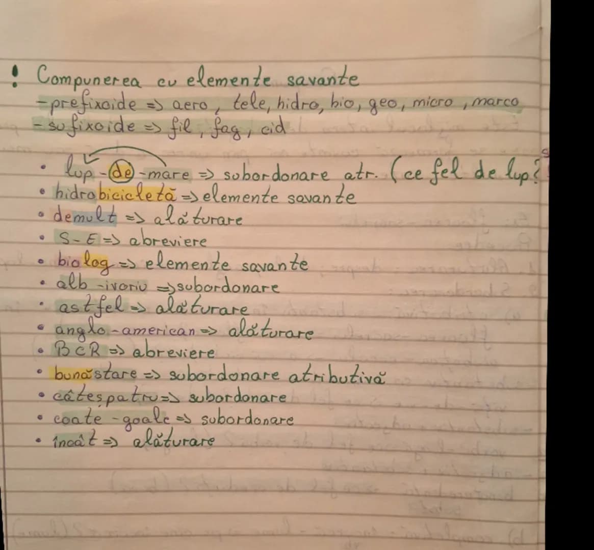 # Compunerea

Este mijlocul intern de îmbogățire a vocabularului prin
care se formează cuvinte noi prin unirea a două sau mai
mai multe cuvi