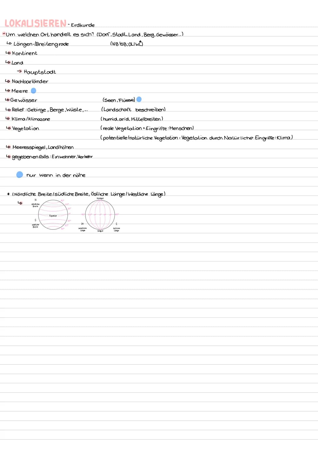 LOKALISIEREN-Erdkurd
-Um welchen Ort handelt es sich? (Dorf, Stadt, Land, Berg. Gewässer...)
Lo Längen-Breitengrade.
Lo Kontinent
Lo Land
>H