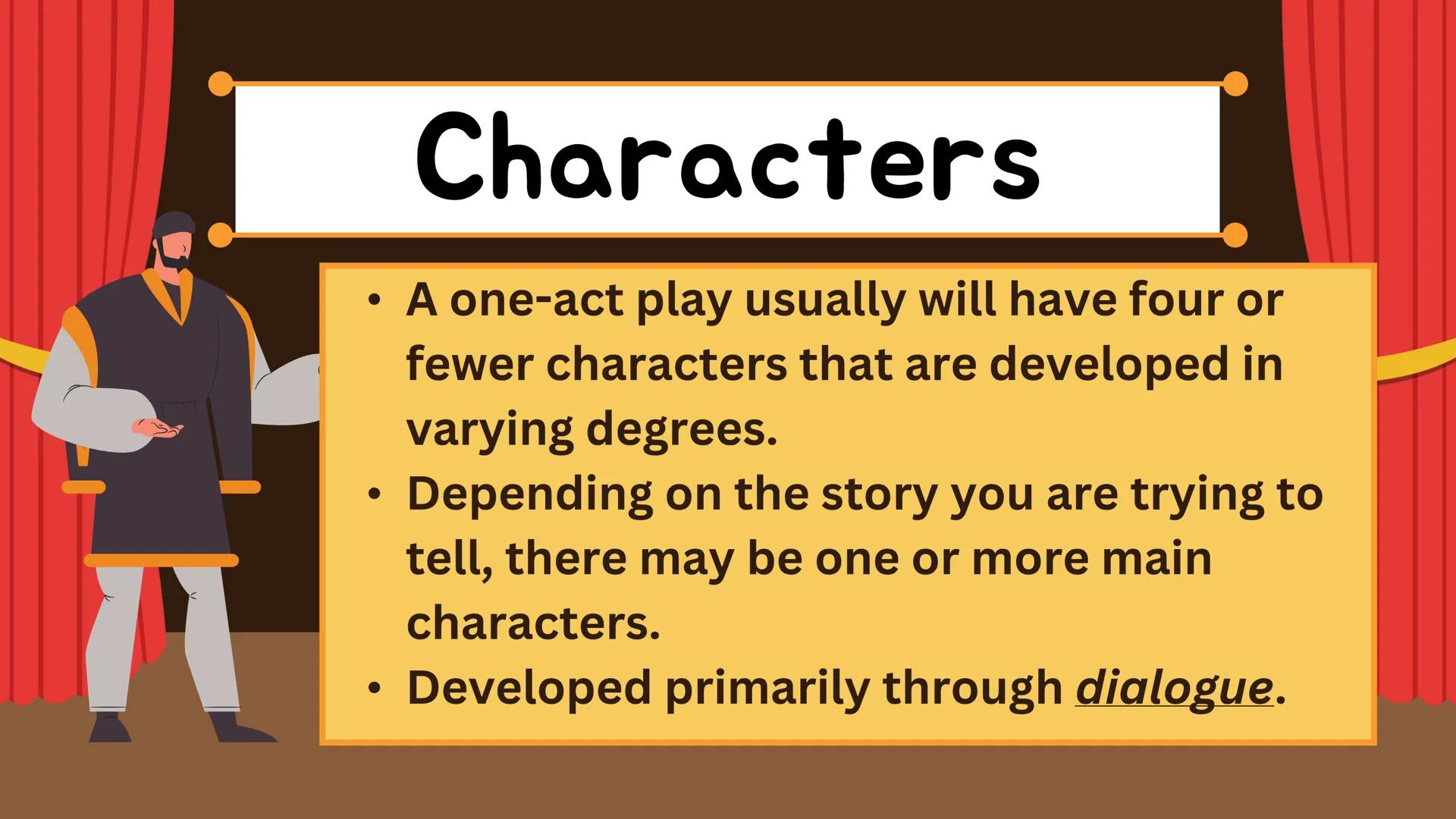C
# ONE-ACT PLAY
Things to Know and Guidelines in
Preparing for your One-Act Play # WRITING A
# ONE-ACT PLAY # One-Act Play

A one-act play 