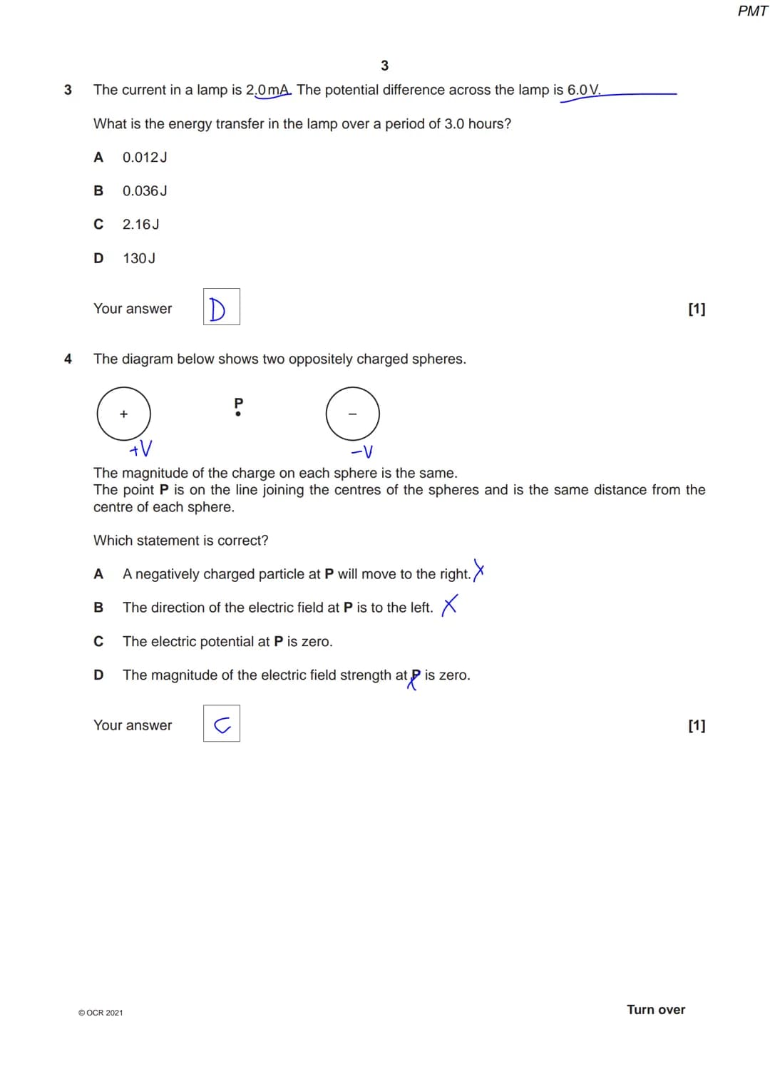 # OCR
Oxford Cambridge and RSA

# Thursday 14 October 2021 - Morning

# A Level Physics A

# H556/02 Exploring physics
Time allowed: 2 hours