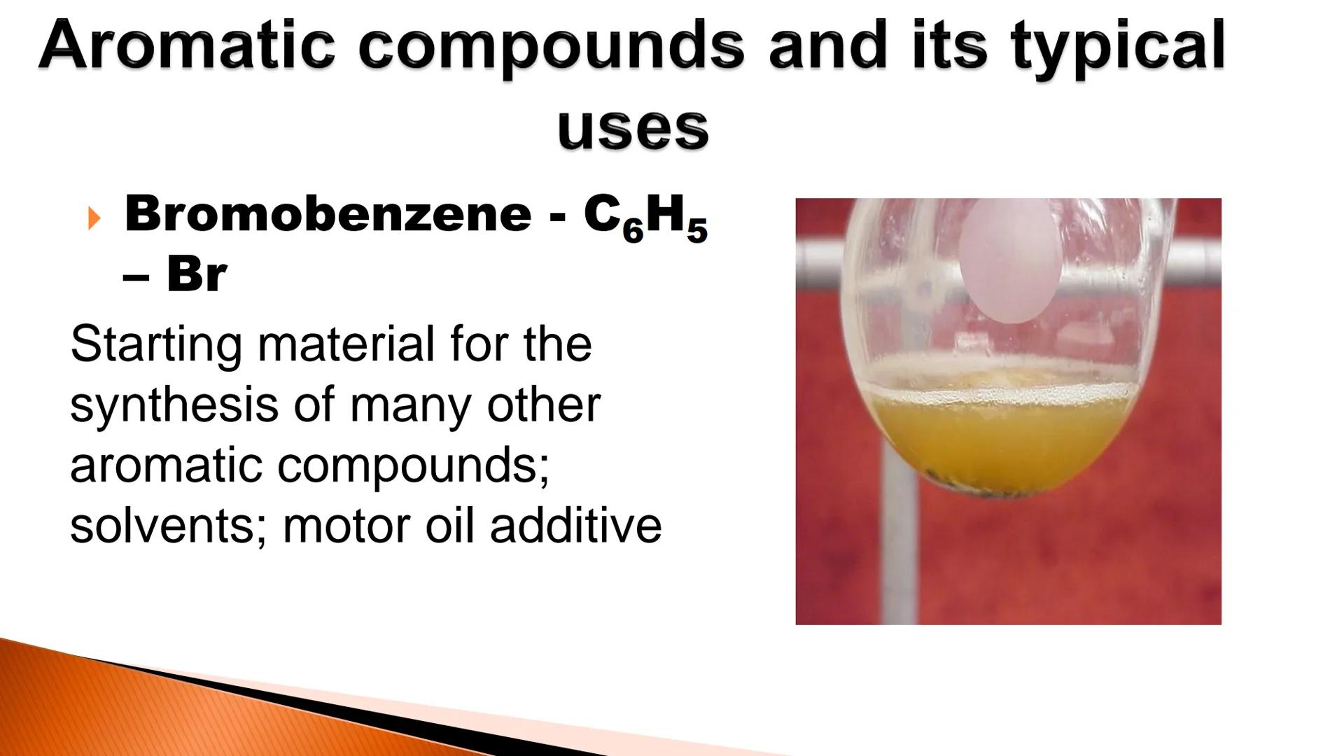 # Benzene & Aromatic
Compounds

Based on McMurry's Organic Chemistry, 7th edition # Discovery of benzene

► Isolated in 1825 by Michael Fara