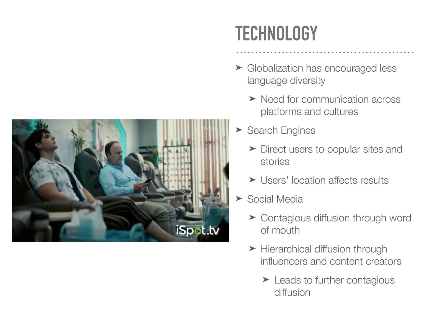 # CONTEMPORARY CAUSES
OF DIFFUSION
.........................................................................................................