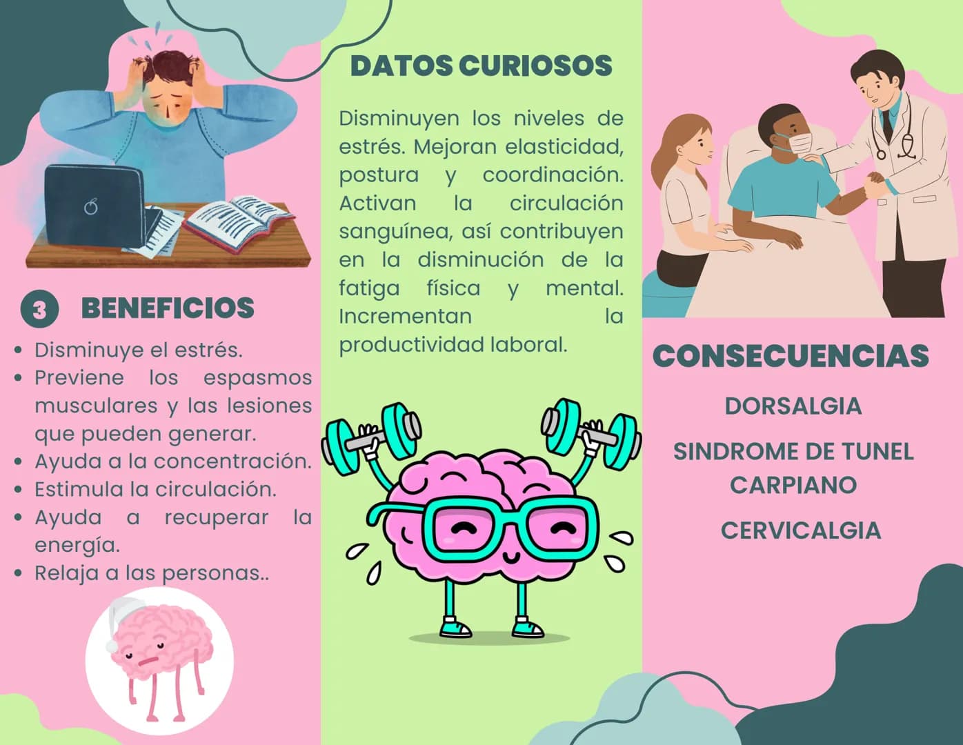 # LAS PAUSAS
# ACTIVAS

"NO ES PERDER EL TIEMPO, ES
GANAR FUERZA PARA SEGUIR
HACIENDO LAS COSAS
INCREIBLES"

w

# ¿QUÉ ES?

1 Son sesiones d
