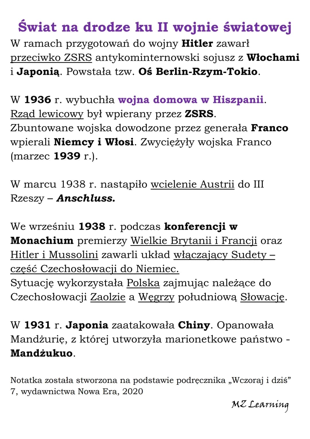# Świat w okresie
międzywojennym –
podsumowanie

(Rozdział VI, NE 7)

# Świat po I wojnie światowej
28 VI 1919 - podpisanie traktatu wersals