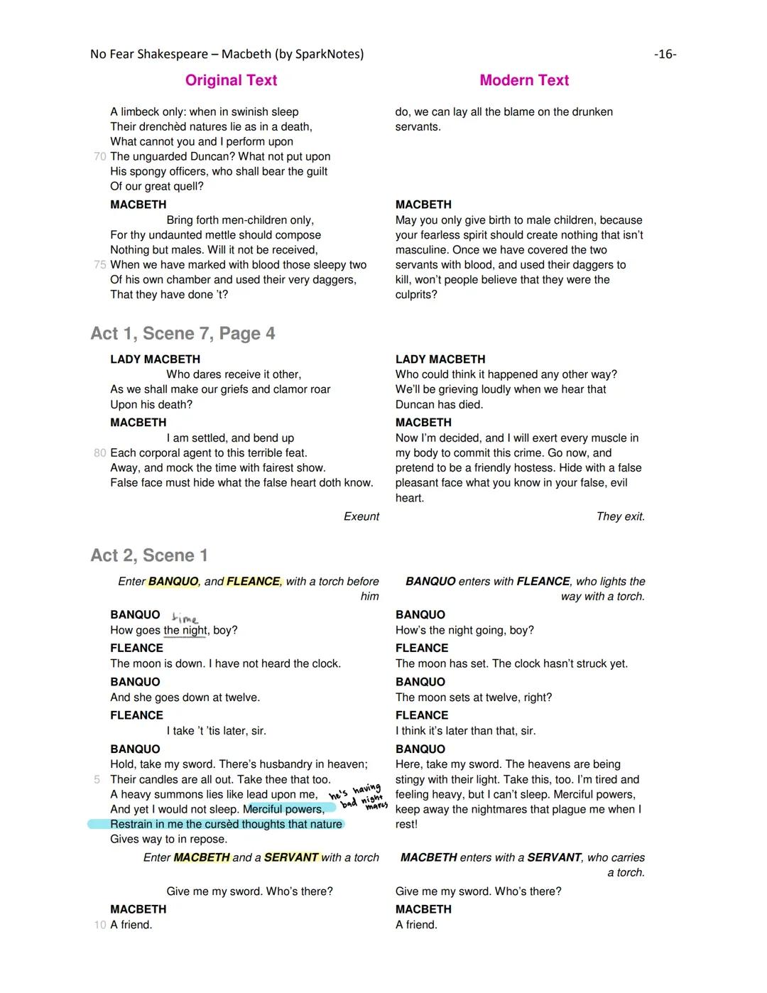 No Fear Shakespeare - Macbeth (by SparkNotes)

Original Text

A limbeck only: when in swinish sleep
Their drenchèd natures lie as in a death