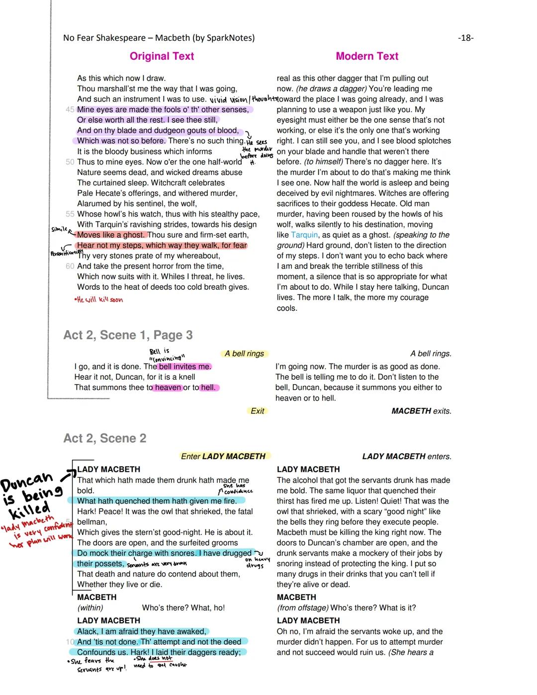 No Fear Shakespeare - Macbeth (by SparkNotes)

Original Text

A limbeck only: when in swinish sleep
Their drenchèd natures lie as in a death