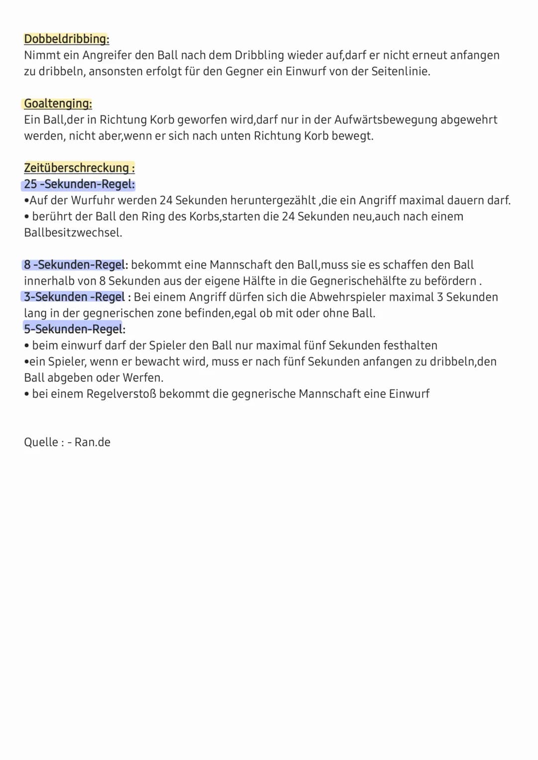 # Basketball - Regeln

Fremiflinie

3 Punkte Linie

Mittellinie

15m

Grundlinie

28m

Wie erzielt man Punkte:

*   ein Wurf (ein Punkt)
*  