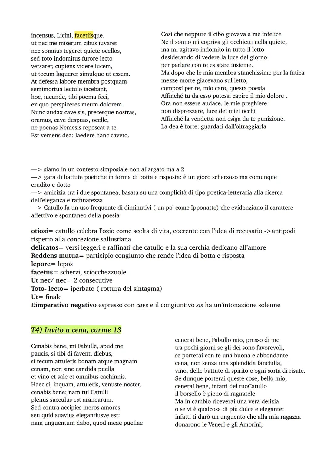 # CATULLO

GENERE: lirica, trattato anche dai poeti neoteroi inspirandosi ai modelli greci.

O Dalla poetica alessandrina di Callimaco (V-II