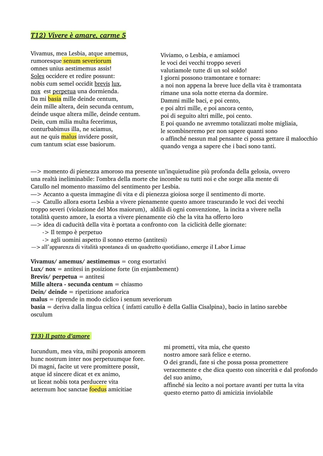 # CATULLO

GENERE: lirica, trattato anche dai poeti neoteroi inspirandosi ai modelli greci.

O Dalla poetica alessandrina di Callimaco (V-II