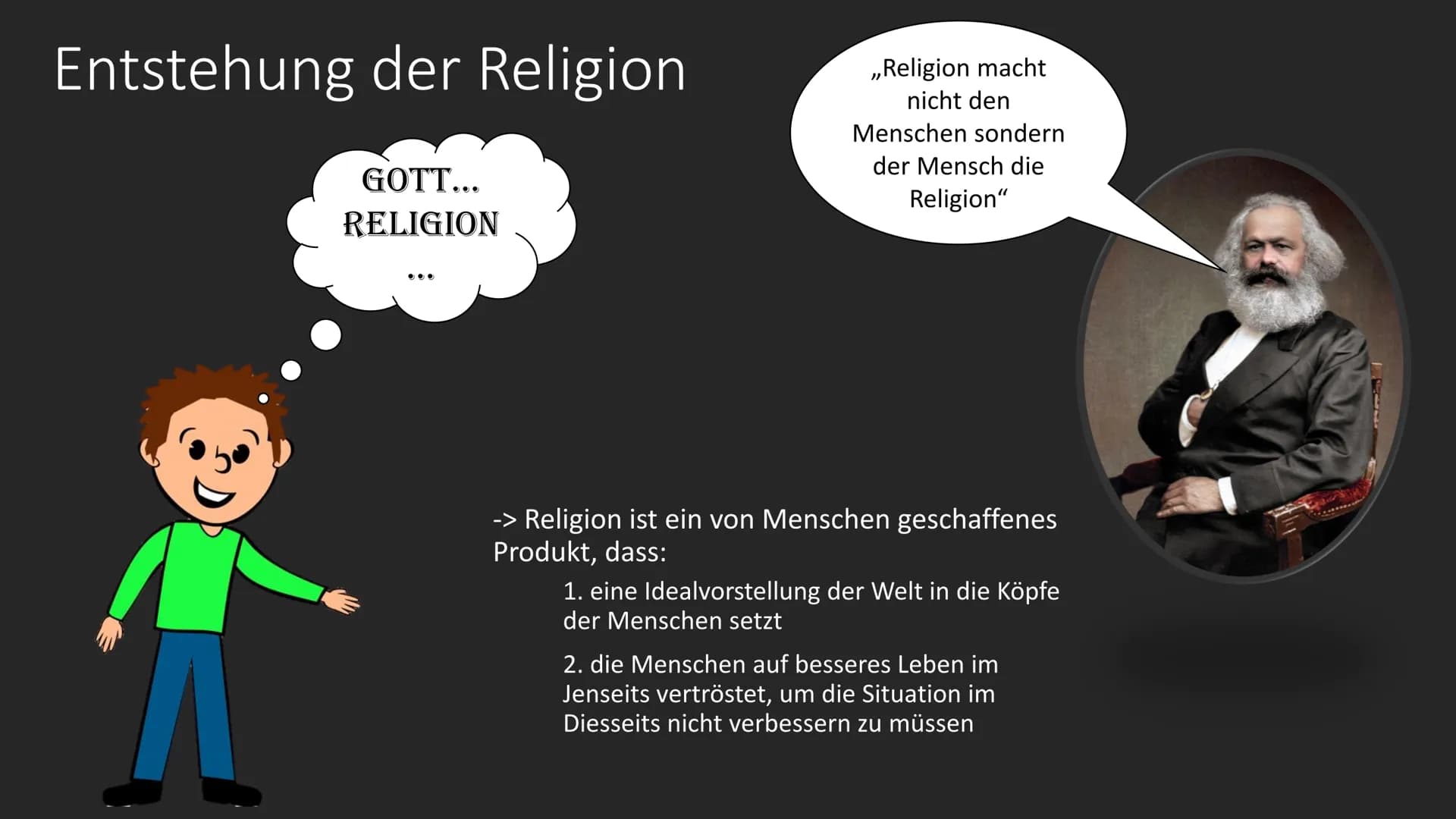 Religion ist
wie Opium
für das Volk
Karl Marx
غ نے نے
Rauchen?
Was hat das
???
Drogen? miteiKarl Marx aks Religionskritiker
Was soll das?
tu