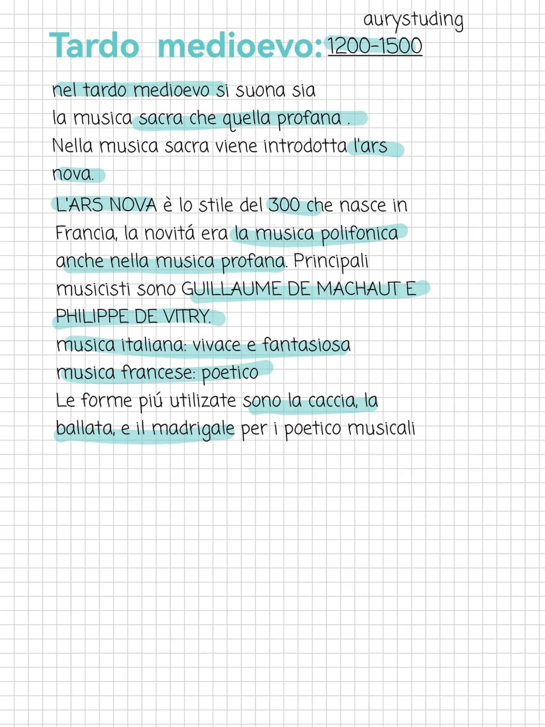aurystuding

# Il medioevo

II medioevo si divide in:

ALTO MEDIOEVO

BASSO MEDIOEVO

TARDO MEDIOEVO

Alto medioevo: 476-900
nasce il canto 