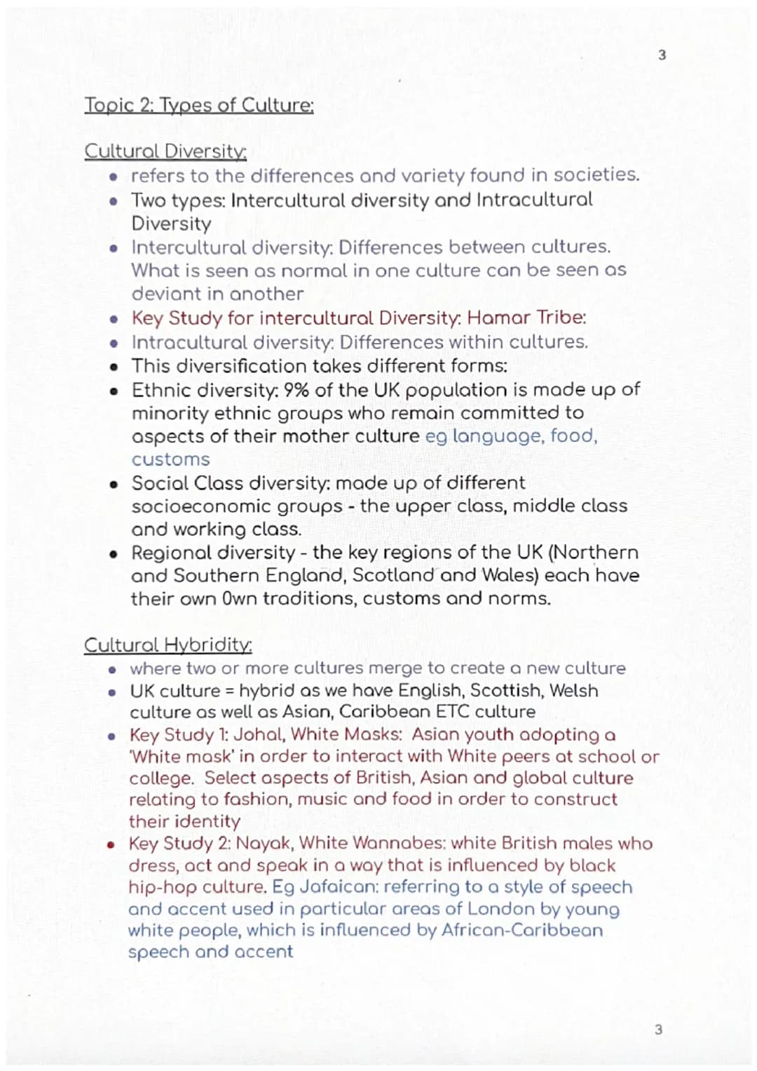 # Socialisation, Culture

and Identity H580/1-

Identity and Family Component 1: Section A: Socialisation, Culture and Identity

Key Concept