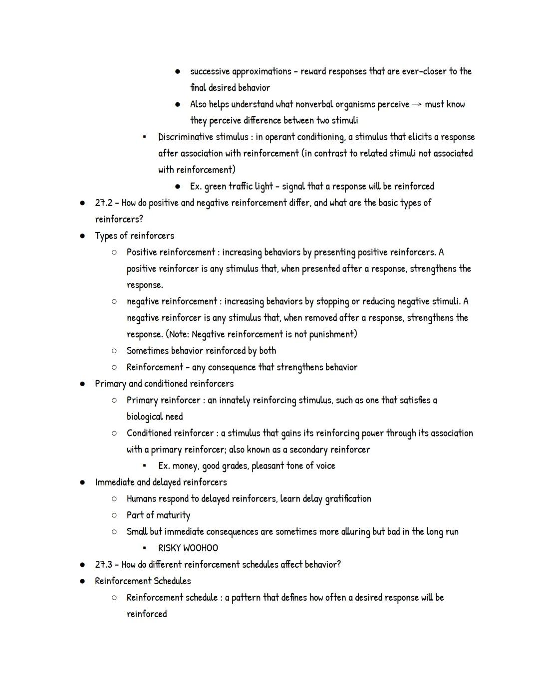 UNIT 6 : Learning

Module 26: How We Learn and Classical Conditioning

• Learning: the process of acquiring new and relatively enduring info