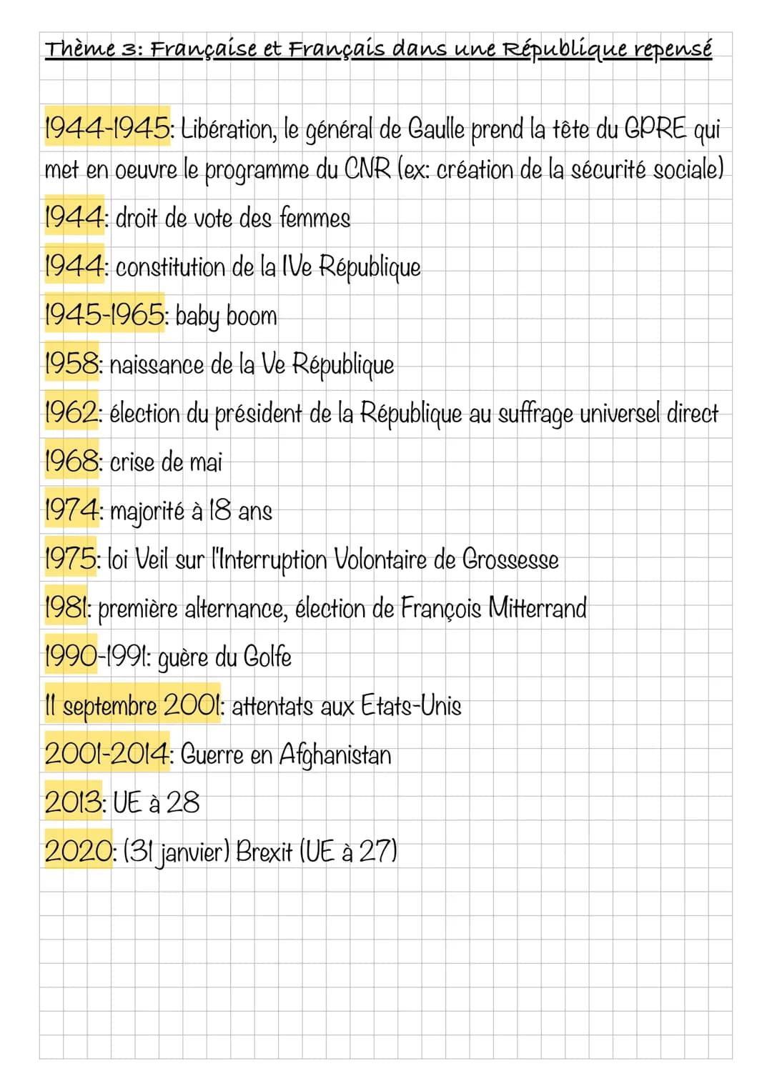 Histoire

Thème 1: l'Europe, un théâtre majeur des guerres totales
(1914-1945)

1914-1918: Première Guerre mondiale (Grande Guerre)
1915: gé
