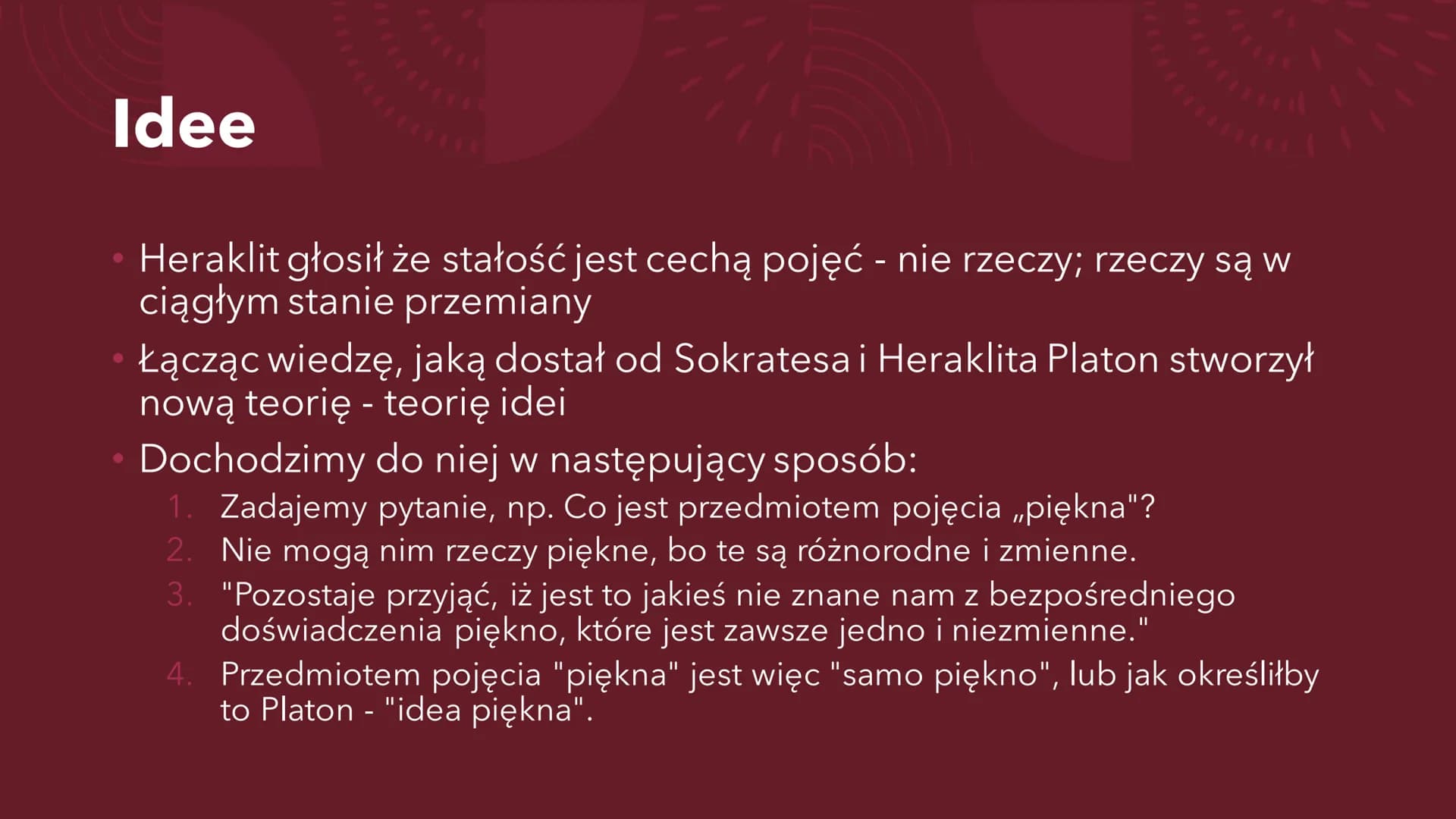 # PLATON

Ogólne informacje # Platon

*   Tak właściwie Arystokles
*   427 - 347 p.n.e.
*   Przydomek Platon dostał od swojego nauczyciela g