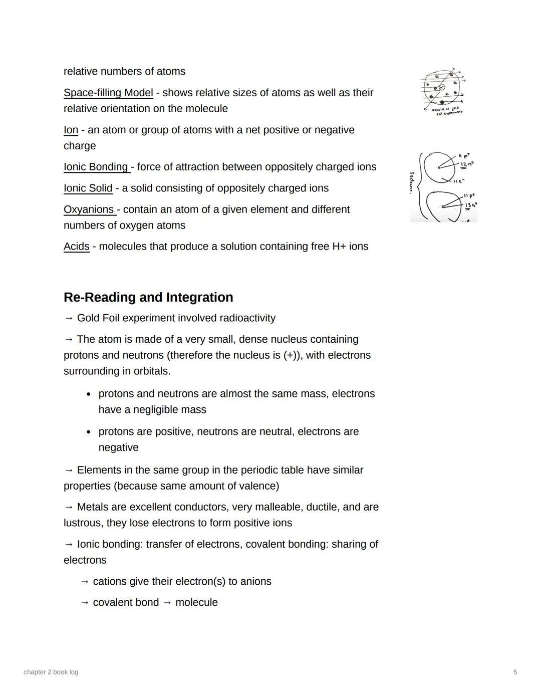 # chapter 2 book log

Name: LiLin Garfinkel

Assigned Reading: Chapter 2

Date: 9/15

First Reading (fast skim)

→ the study of chemistry ha