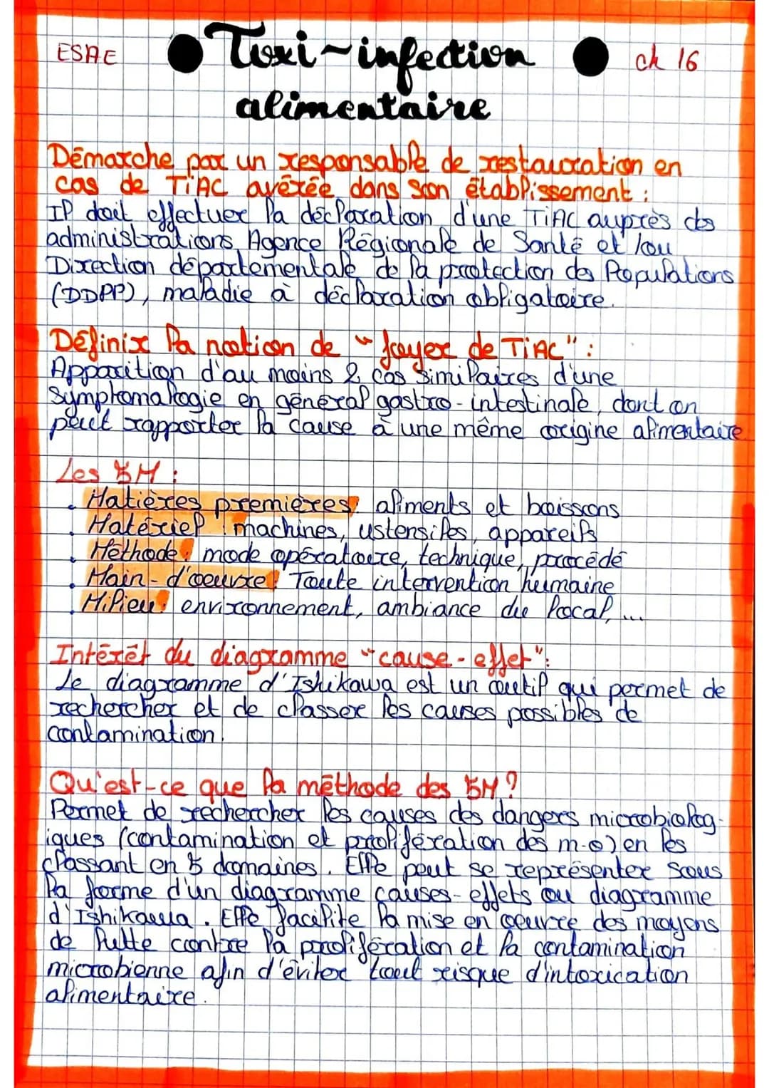 ESAE

# Toxi-infection

alimentaire

ck 16

Démarche par un xesponsable de restauration en
cas de TIAC avérée dans son établissement:
IP dai