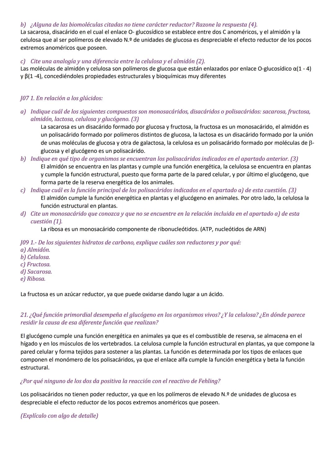 # GLÚCIDOS

J14. 1.- Respecto a la figura representada:

a) Indique de qué tipo de biomolécula se trata y qué nombre recibe en
función de su