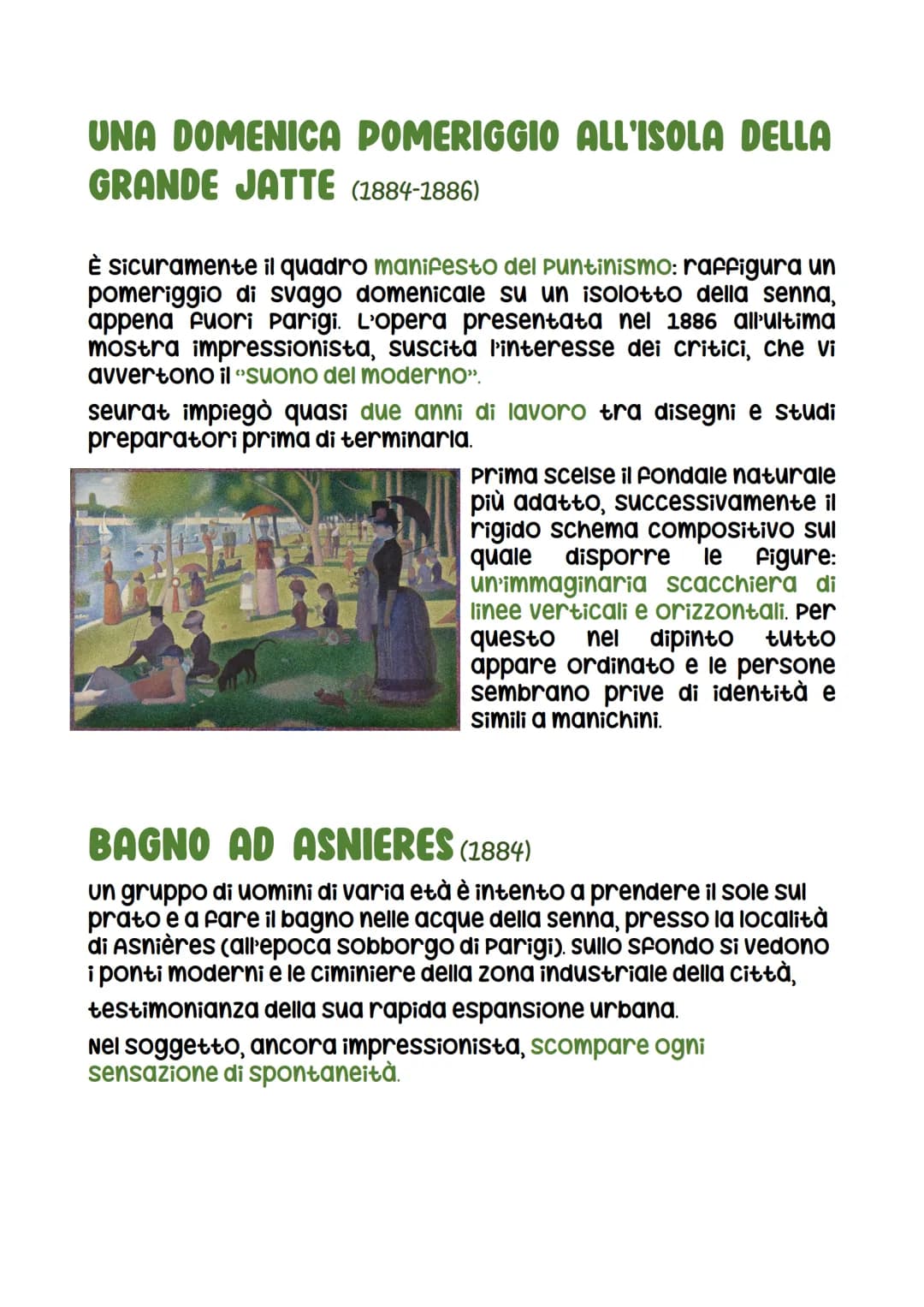 # Il Post-impressionismo

Nel 1886 si organizzò a Parigi l'ultima mostra collettiva degli
impressionisti, che evidenziò la crisi del gruppo,