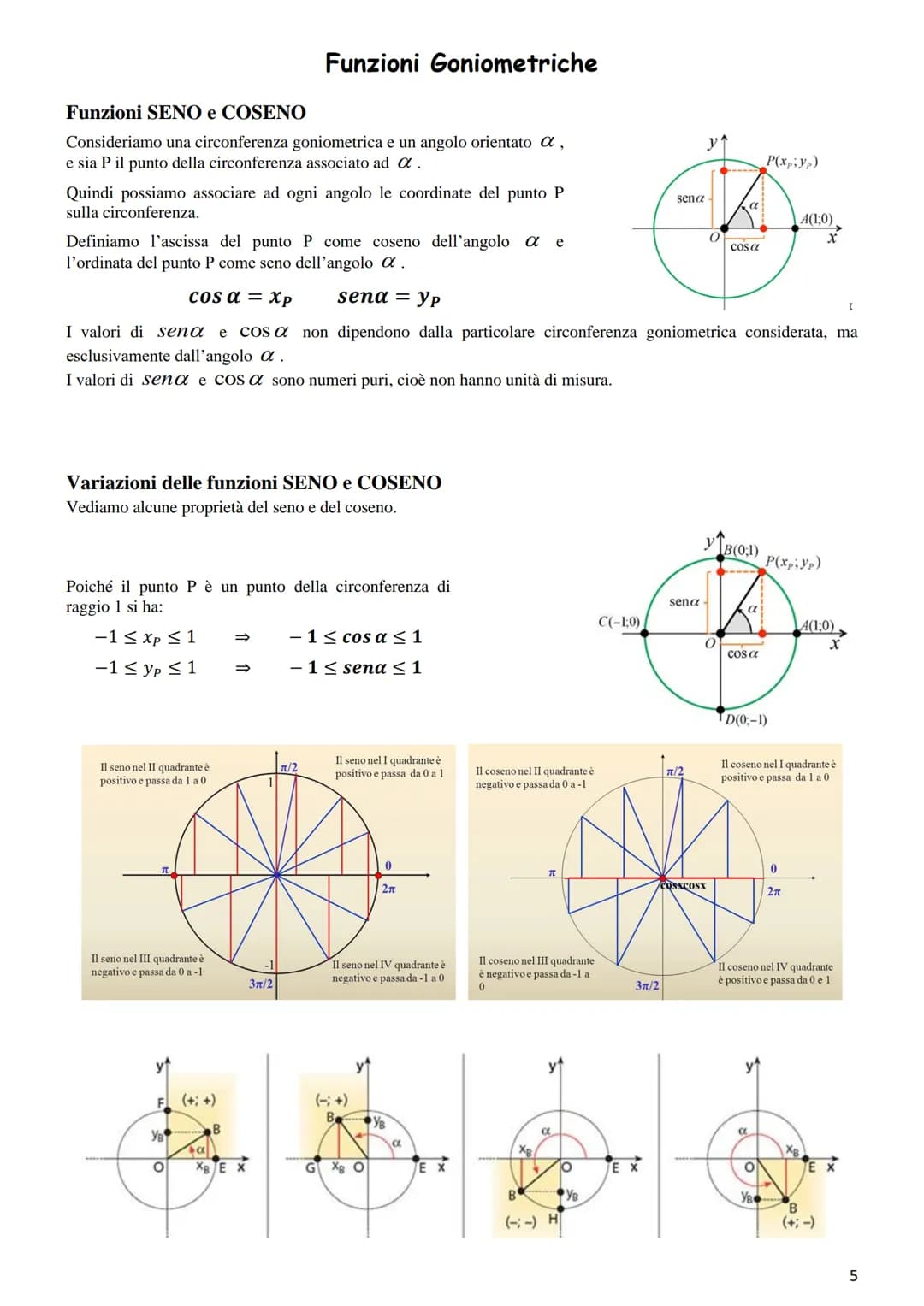 # GONIOMETRIA

La Goniometria è quella parte della Matematica che si occupa della misura degli angoli e delle relative funzioni.
La Trigonom