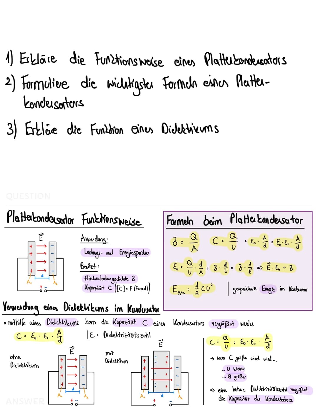 Physik Abi Lernzettel

von Julian Kurz

K2 2023 1) Definiere elestisches Feld

2) Erkläre das Coulomb - Gesetz

3) Beschreibe das Vehalter v