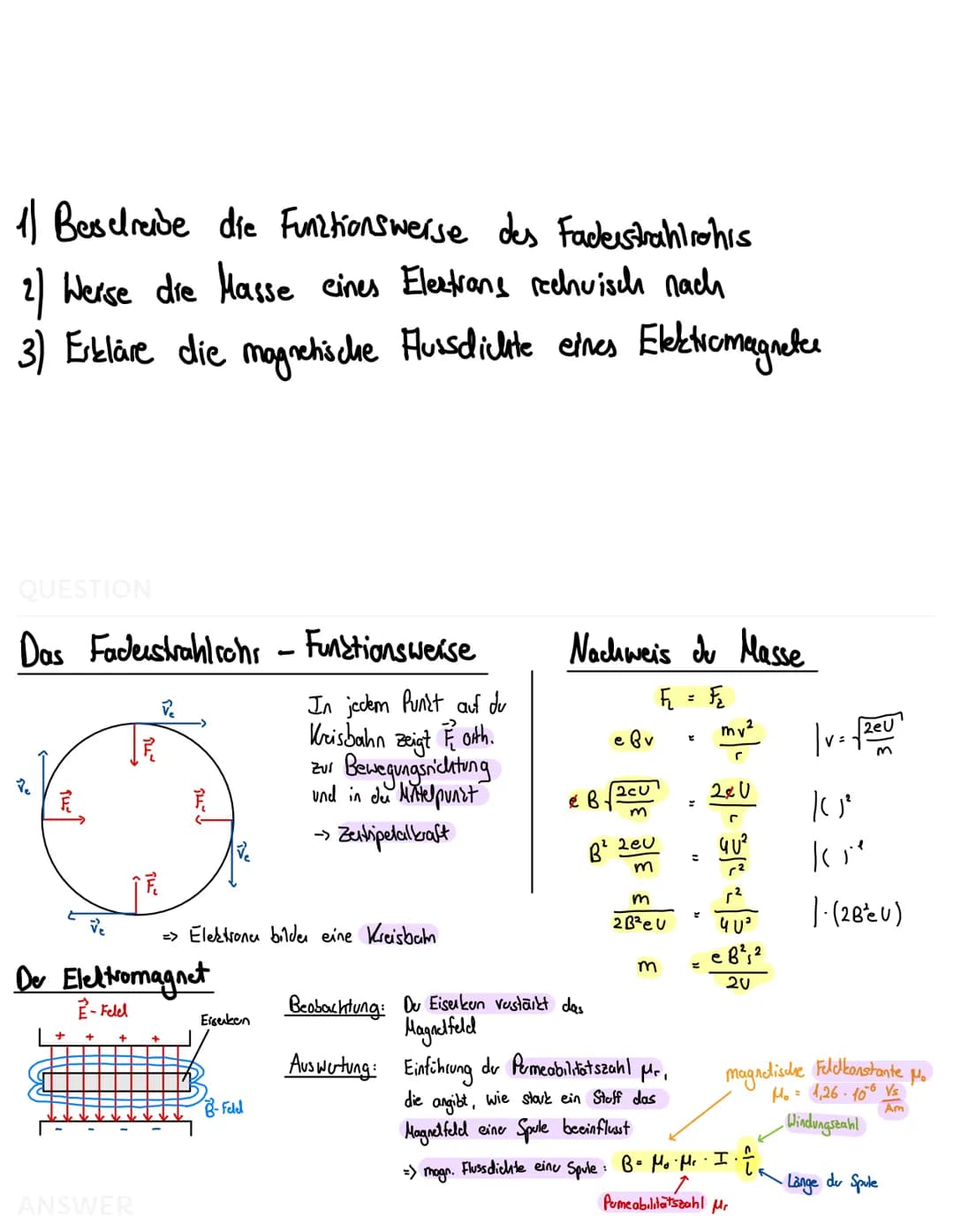 Physik Abi Lernzettel

von Julian Kurz

K2 2023 1) Definiere elestisches Feld

2) Erkläre das Coulomb - Gesetz

3) Beschreibe das Vehalter v