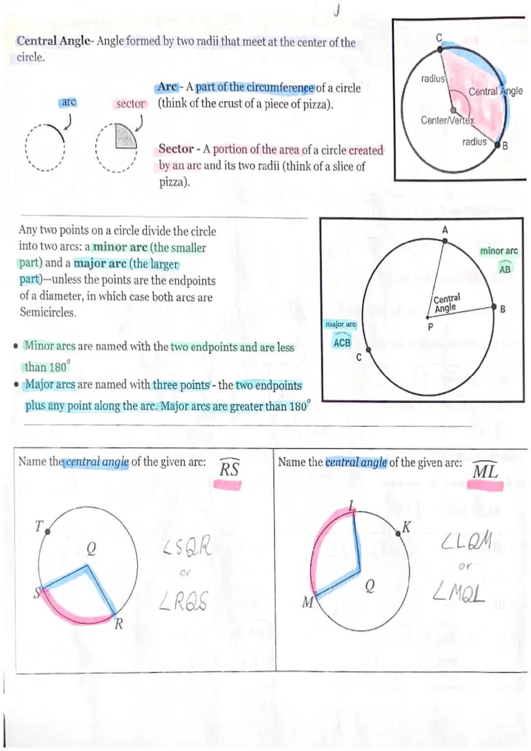 Radius - the distance from the center to the edge of the circle.
The radius is half the length of the diameter. Use r for radius.

Diameter-