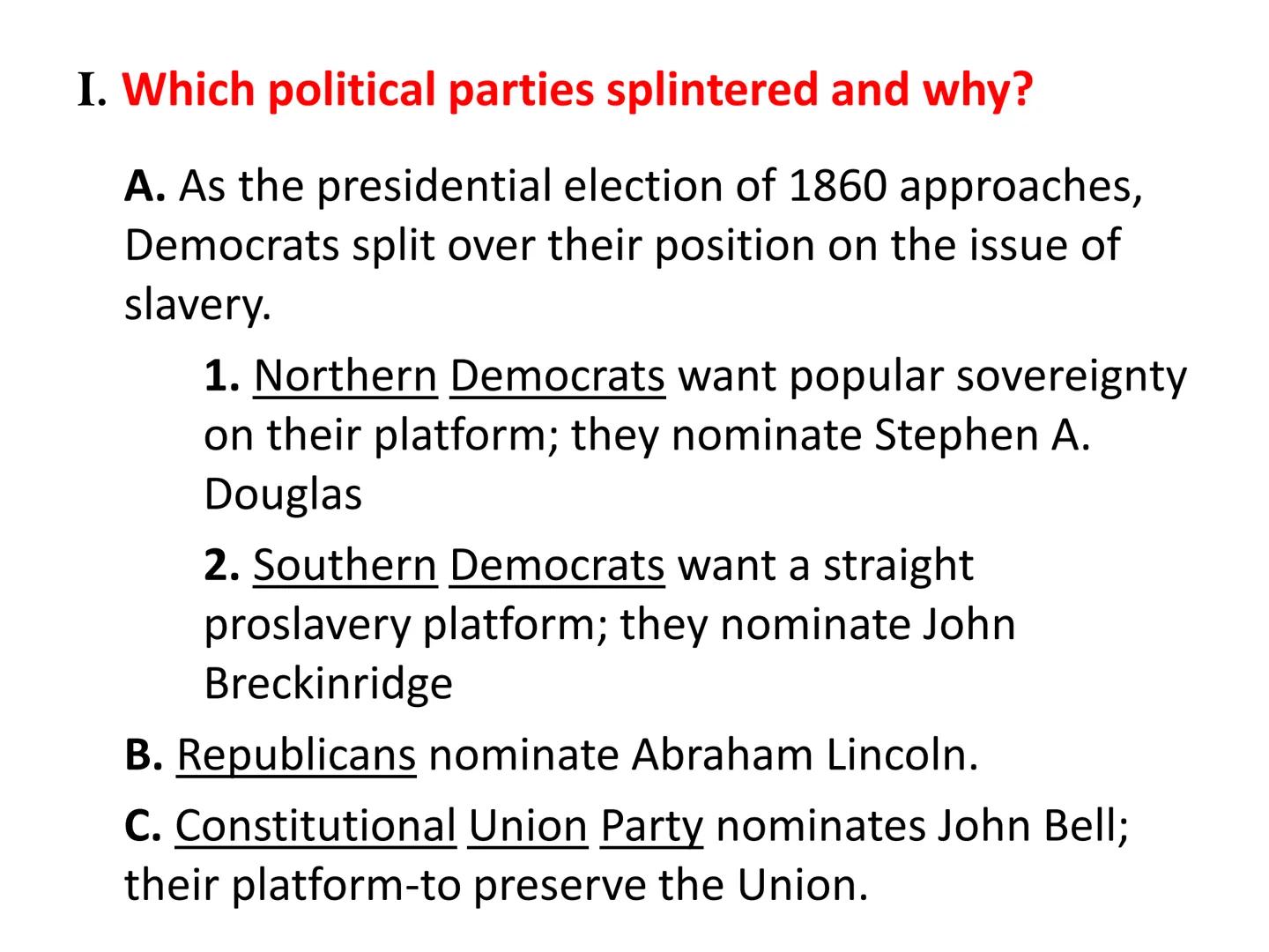 # The American Civil War

(1861-1865) ## Terms and Names:

1. secede
2. Jefferson Davis
3. Abraham Lincoln
4. Confederate States of America 