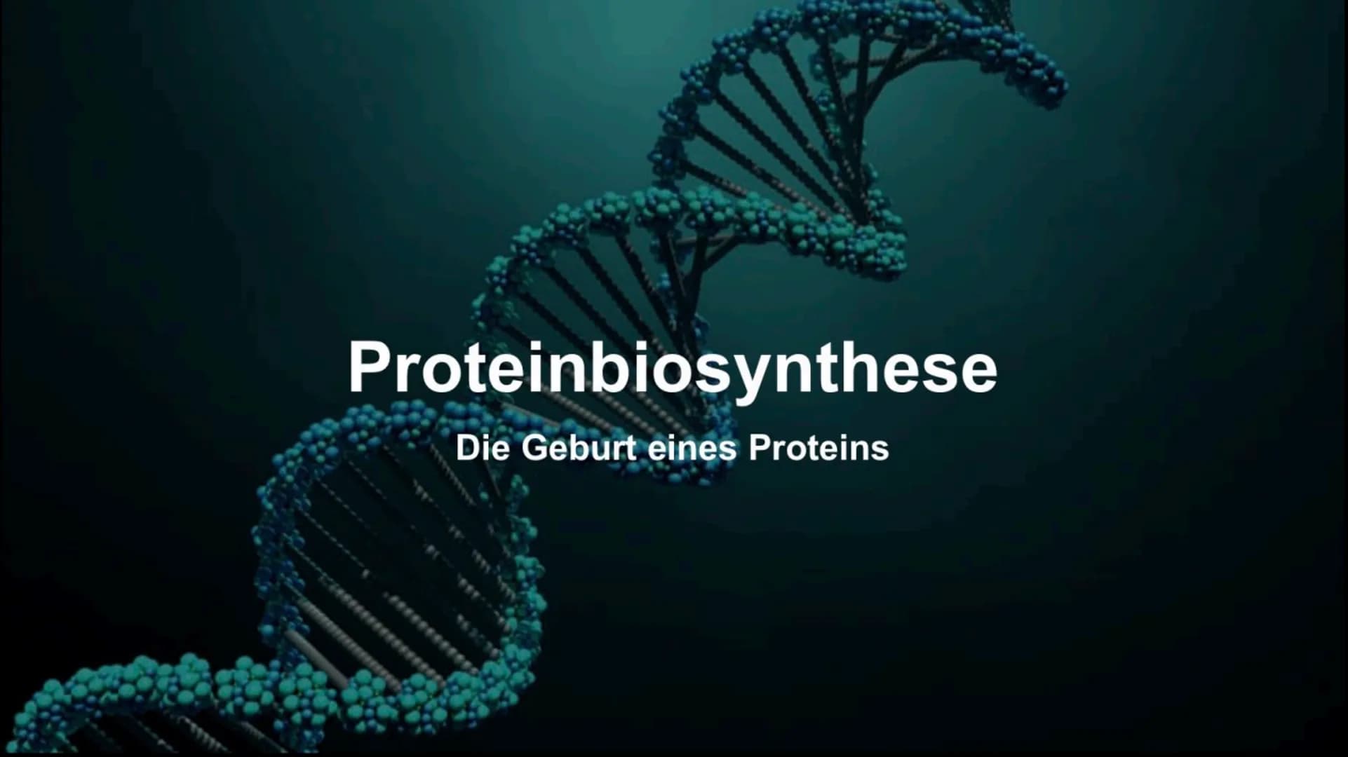 # Proteinbiosynthese

Die Geburt eines Proteins # Inhalt

• Proteinbiosnythese - Definition

• DNA

• Transkription

  - Initation

  - Elon