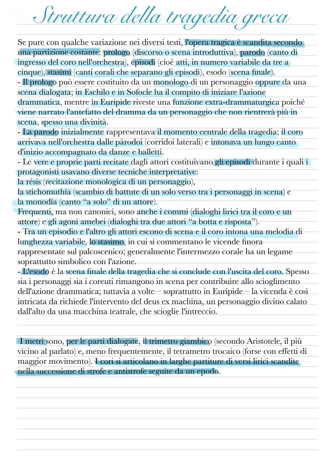 # Tragedia greca

Il Teatro
↓
deriva dalle
danze dedicate
a DIOMISO

个
nell' ANTICA
GRECIA

FORTE
PARTEUPAZIONE
→ ATTIVA DI TUTTI
coloro che